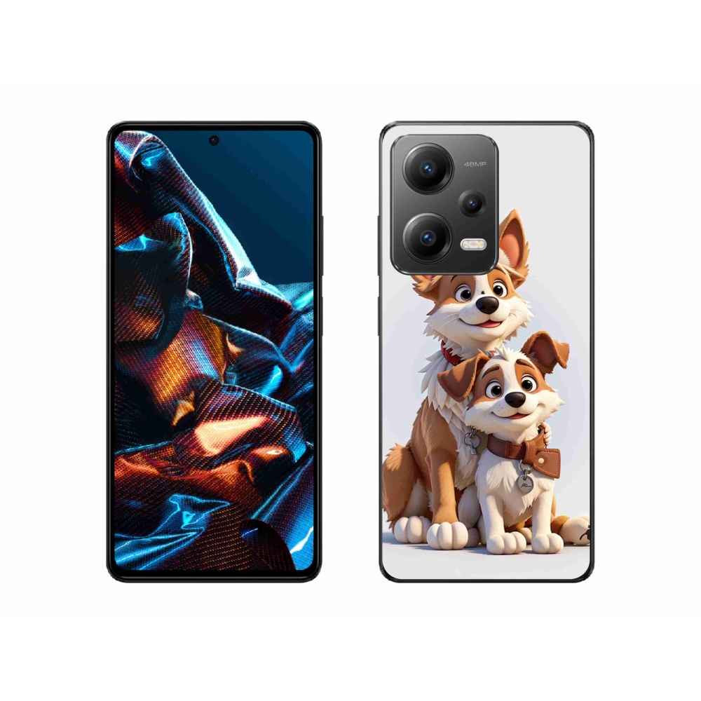 Gél borítás mmCase a Xiaomi Redmi Note 12 Pro 5G-hez - rajzoló kutyákhoz