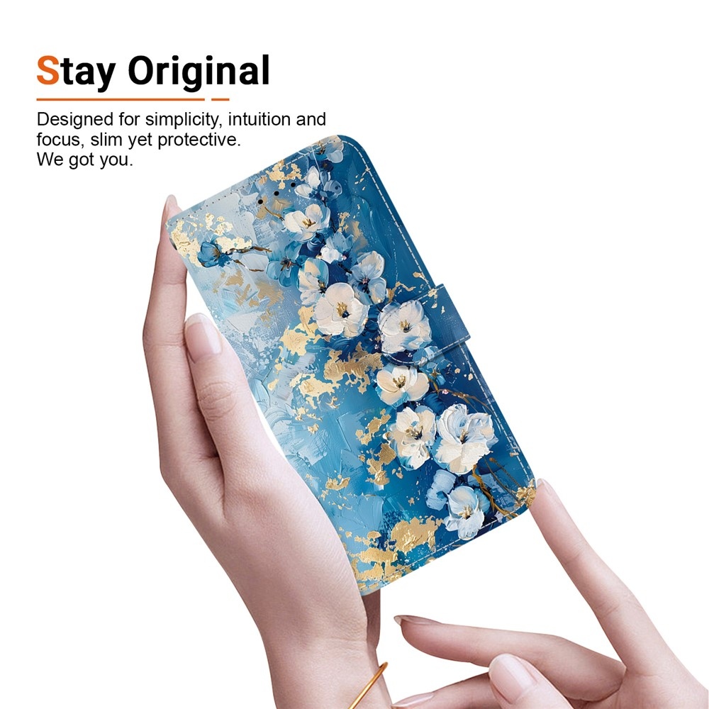 Essent könyvformájú tok a Xiaomi Redmi Note 17 Pro 5G-hez – magnólia virágok