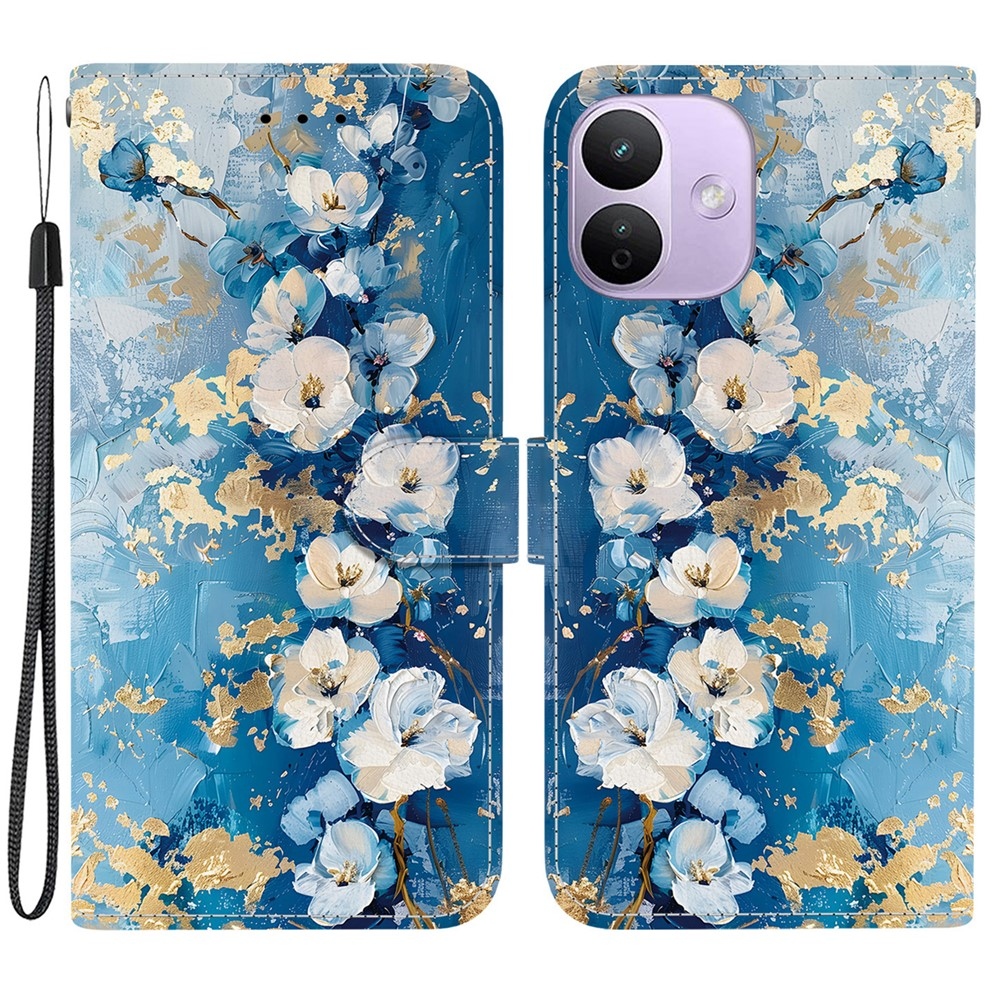Essent könyvformájú tok a Xiaomi Redmi Note 17 Pro 5G-hez – magnólia virágok