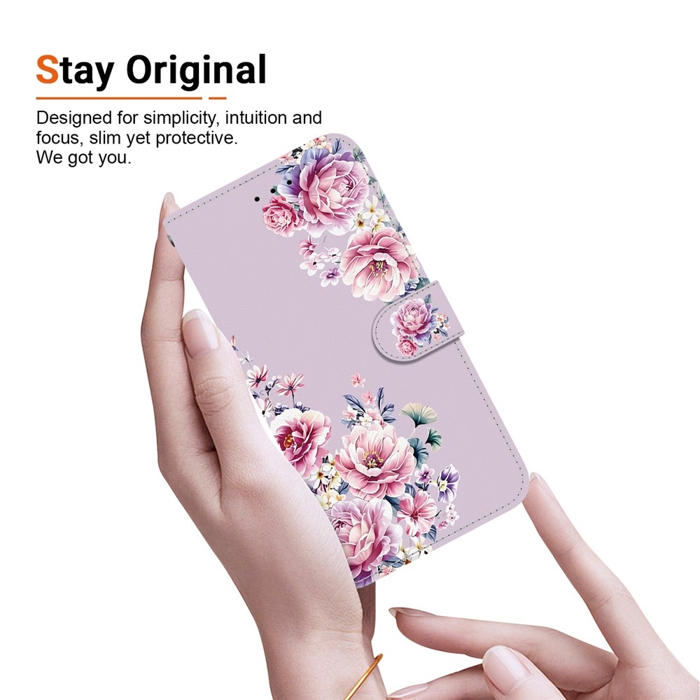Essent könyvformájú tok a Xiaomi Redmi Note 17 Pro 5G-hez – pünkösdi rózsa virágok