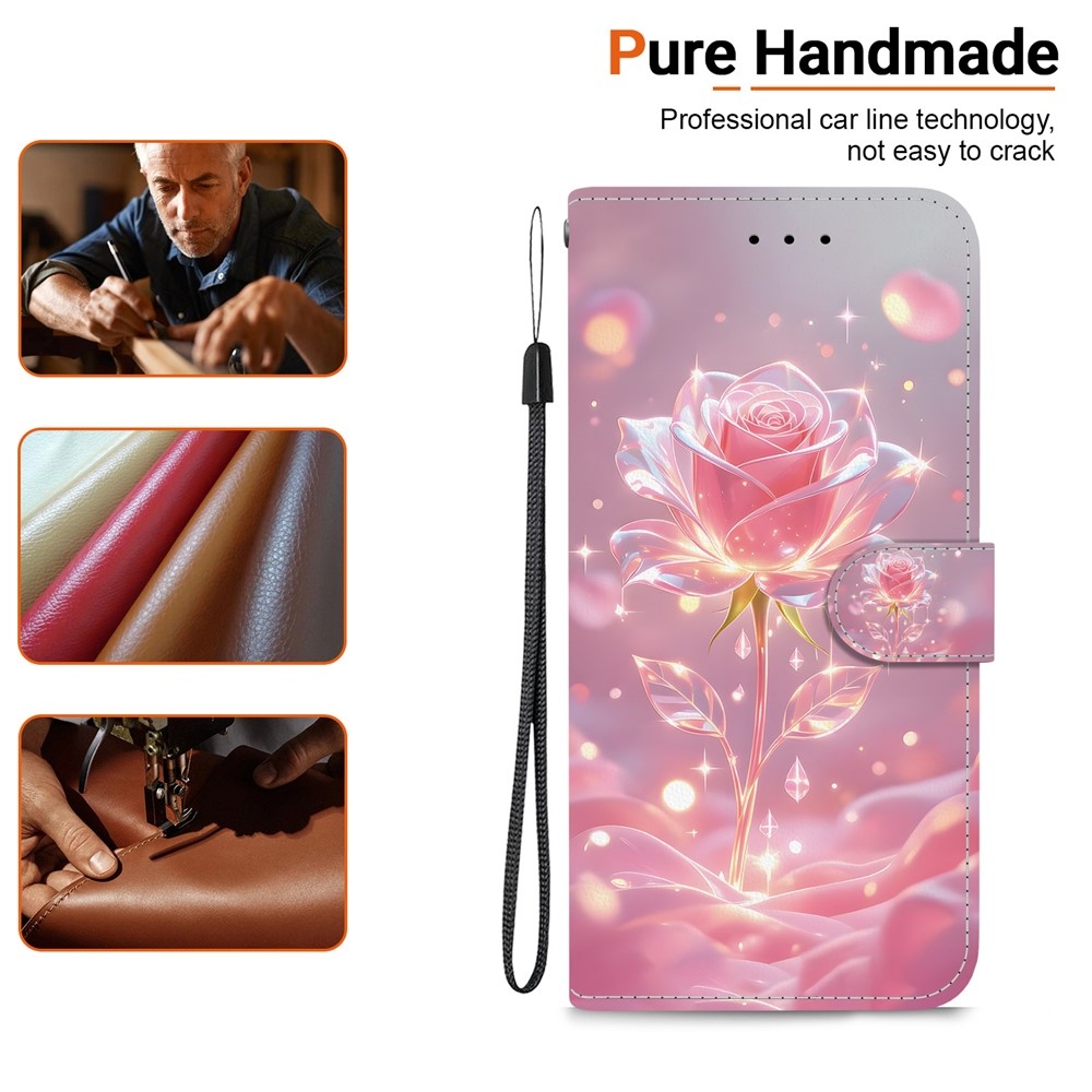 Essent könyvformájú tok a Xiaomi Redmi Note 17 Pro 5G-hez – neonrózsaszín