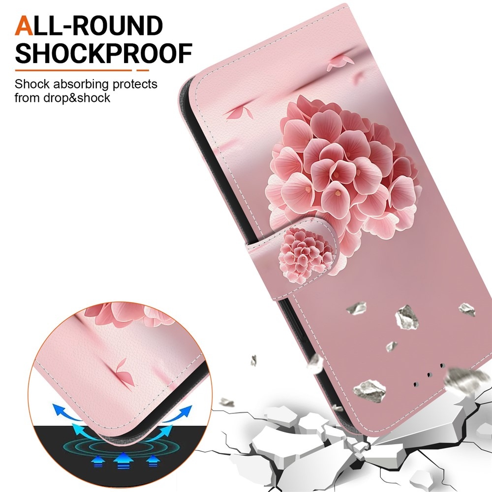 Essent könyvformájú tok a Xiaomi Redmi Note 17 Pro 5G-hez – virágokból álló szív