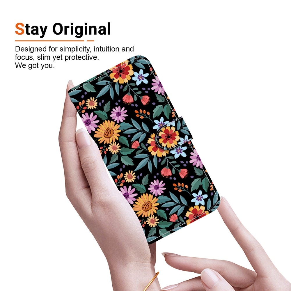 Essent könyvformájú tok a Xiaomi Redmi Note 17 Pro Max 5G-hez – mezei virágok