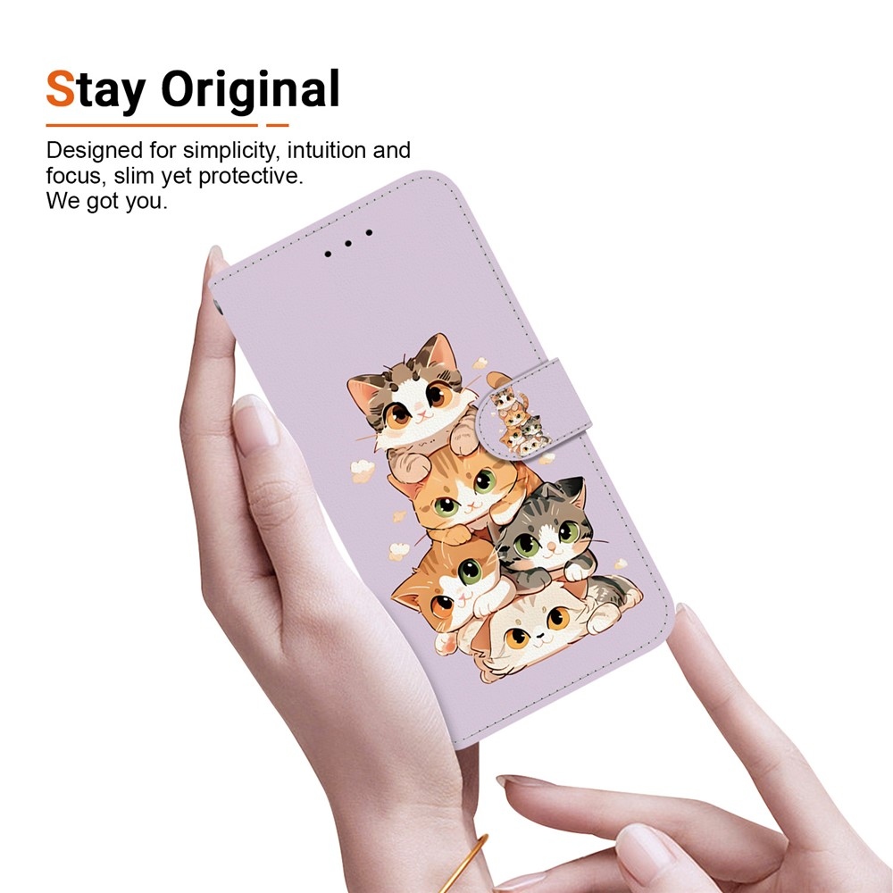 Essent könyvformájú tok a Xiaomi Redmi Note 17 Pro Max 5G-hez – aranyos cicák
