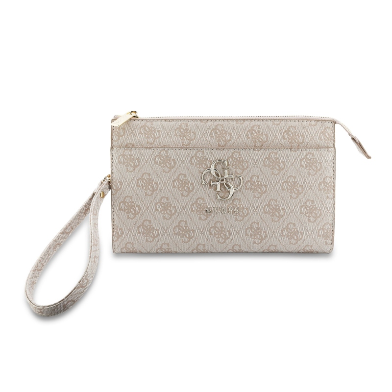 Guess PU 4G fém logós telefon táska rózsaszín