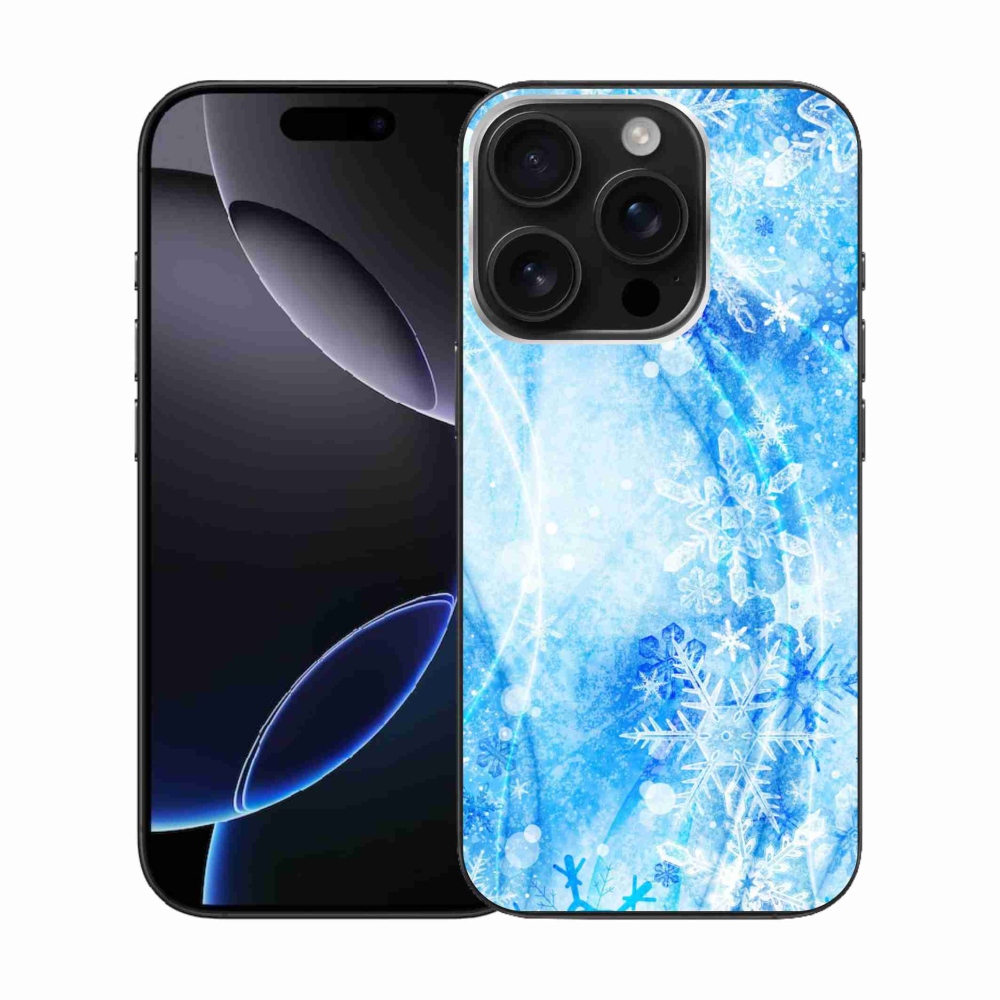 Zselés borítás mmCase iPhone 16 Pro készülékhez - hópelyhek