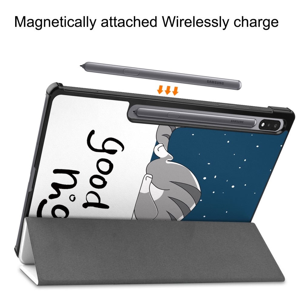 Nyomtatás intelligens záró tok Samsung Galaxy Tab S9+/Tab S10+ - macska