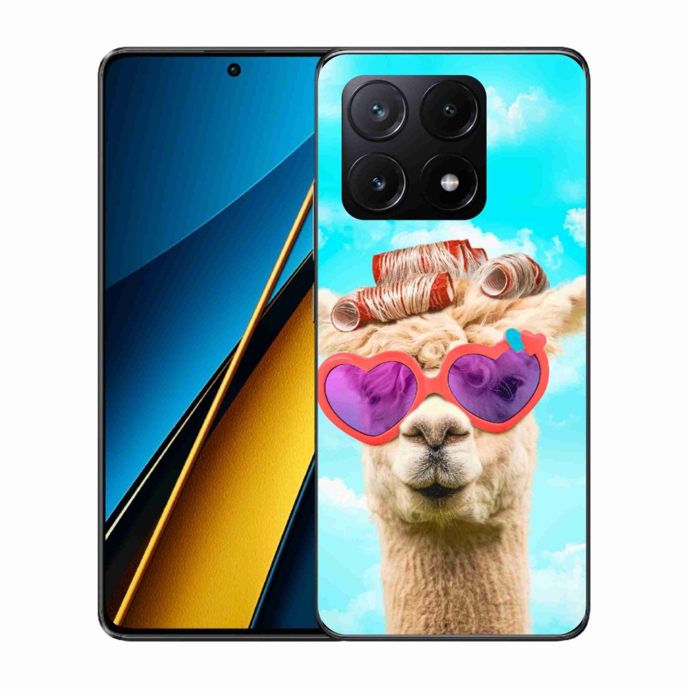 Gél borítás mmCase a Xiaomi Poco X6 Pro 5G számára - szemüveges láma