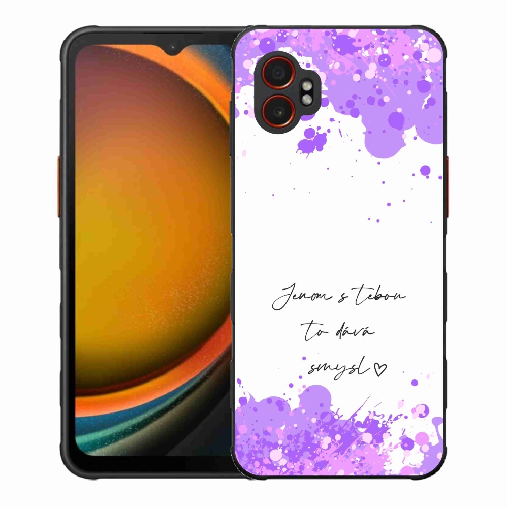 Gél borító mmCase Samsung Galaxy Xcover 7 Pro - szerelem szöveg fehér háttérrel