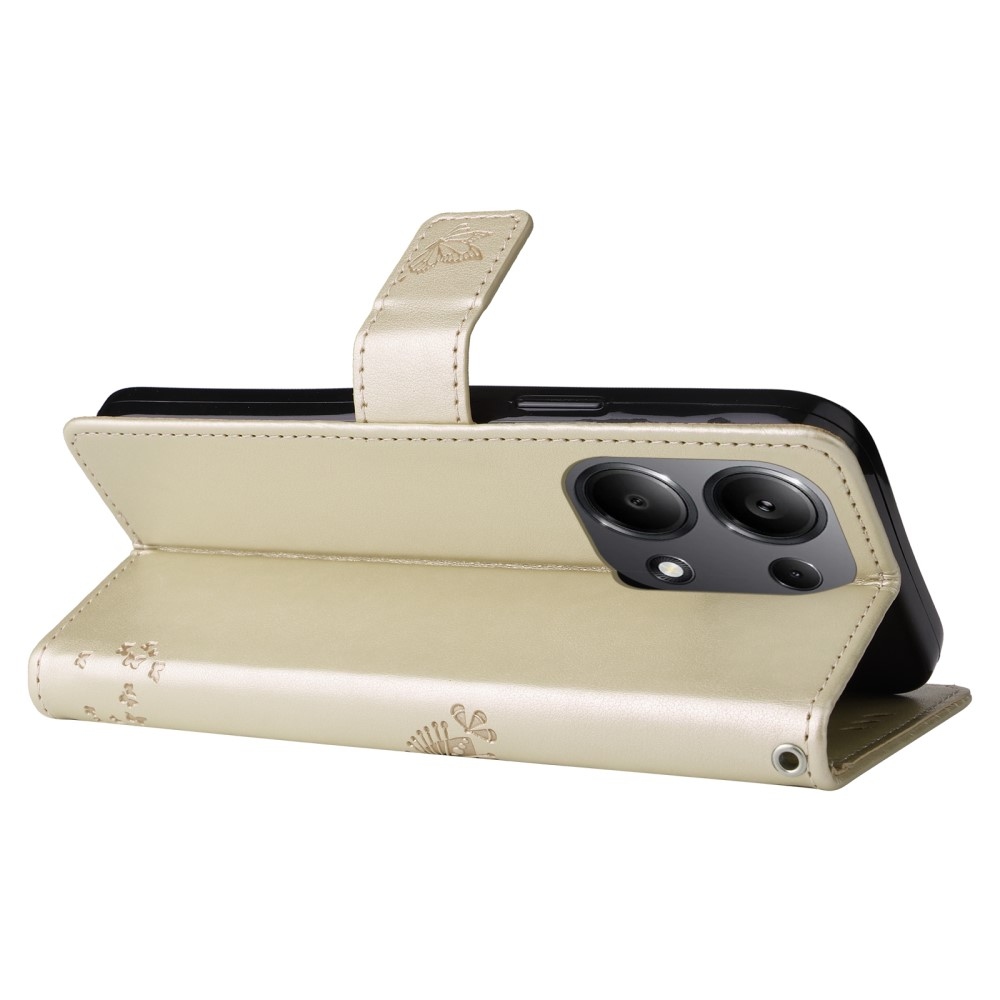 Fák könyv tokja Xiaomi Redmi Note 13 Pro 4G/Poco M6 Pro - arany színű