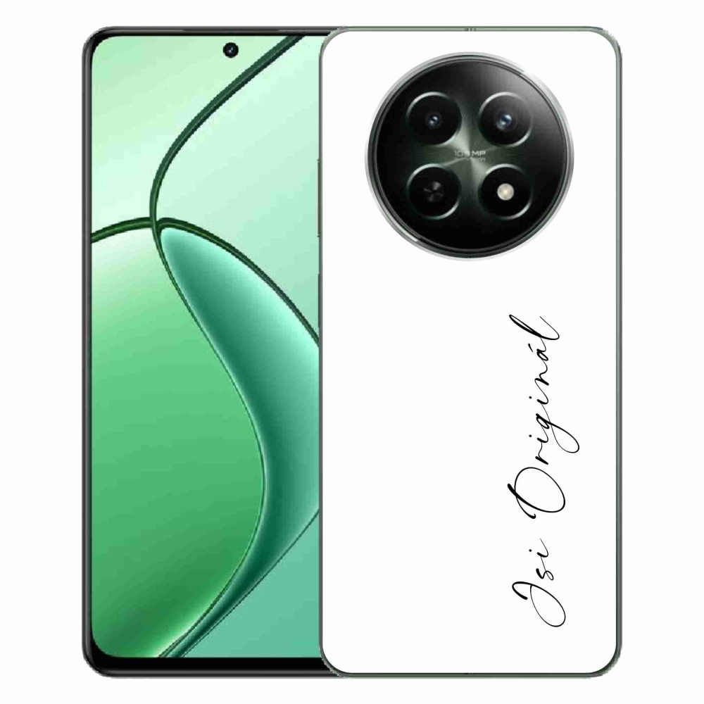 Gél borító mmCase a Realme 12 5G/12x 5G - te vagy az eredeti fehér háttér