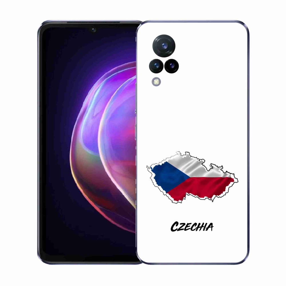 Gél borító mmCase a Vivo V21 4G/5G készülékhez - Csehország fehér háttér