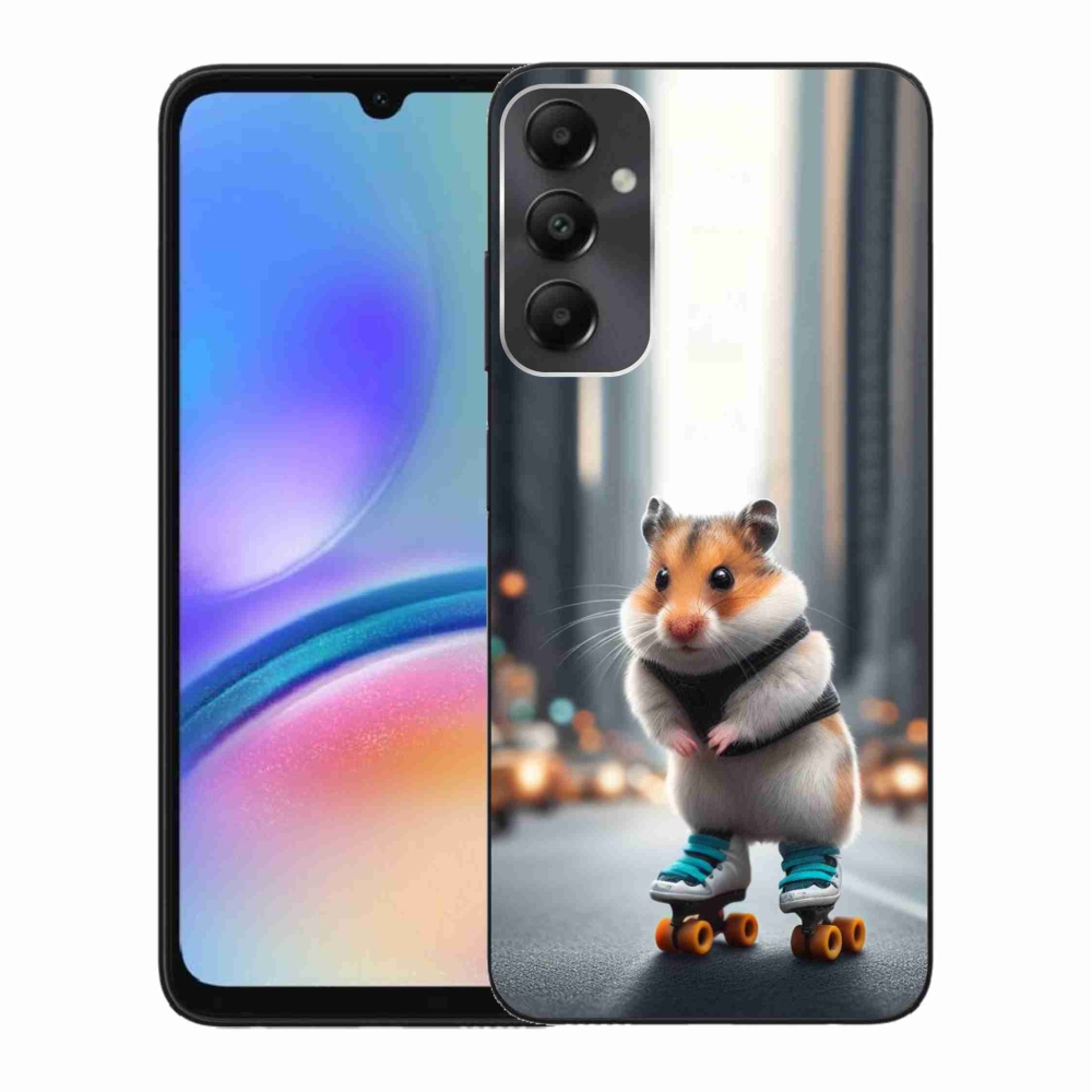 Zselés borítás mmCase Samsung Galaxy A05s készülékhez - hörcsög a korcsolyán