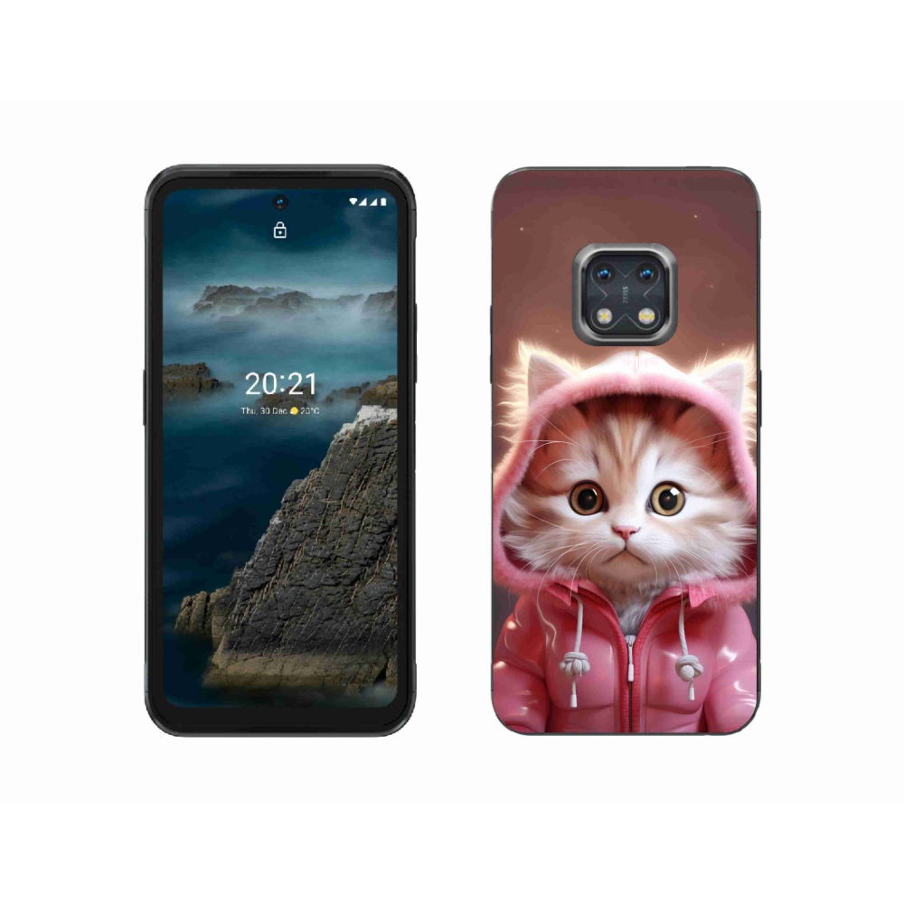 Gél borítás mmCase a Nokia XR20 készülékhez - aranyos cica 3