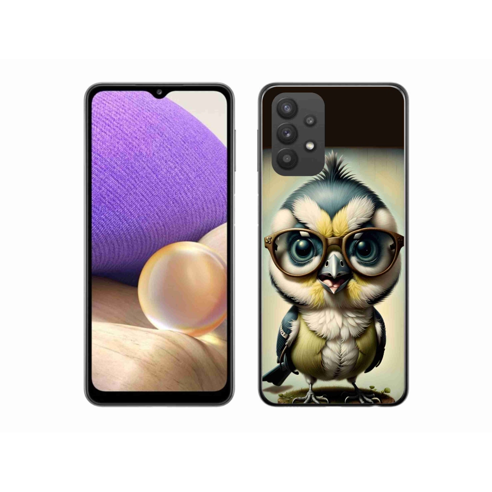 Zselés borítás mmCase Samsung Galaxy A32 5G - kölyök szemüveggel