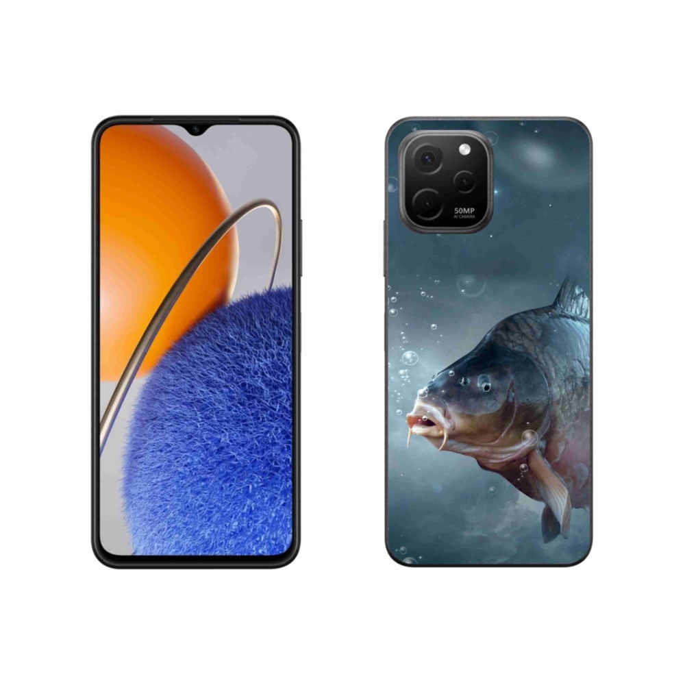 Gél borítás mmCase a Huawei Nova Y61 készülékhez - ponty és buborékok