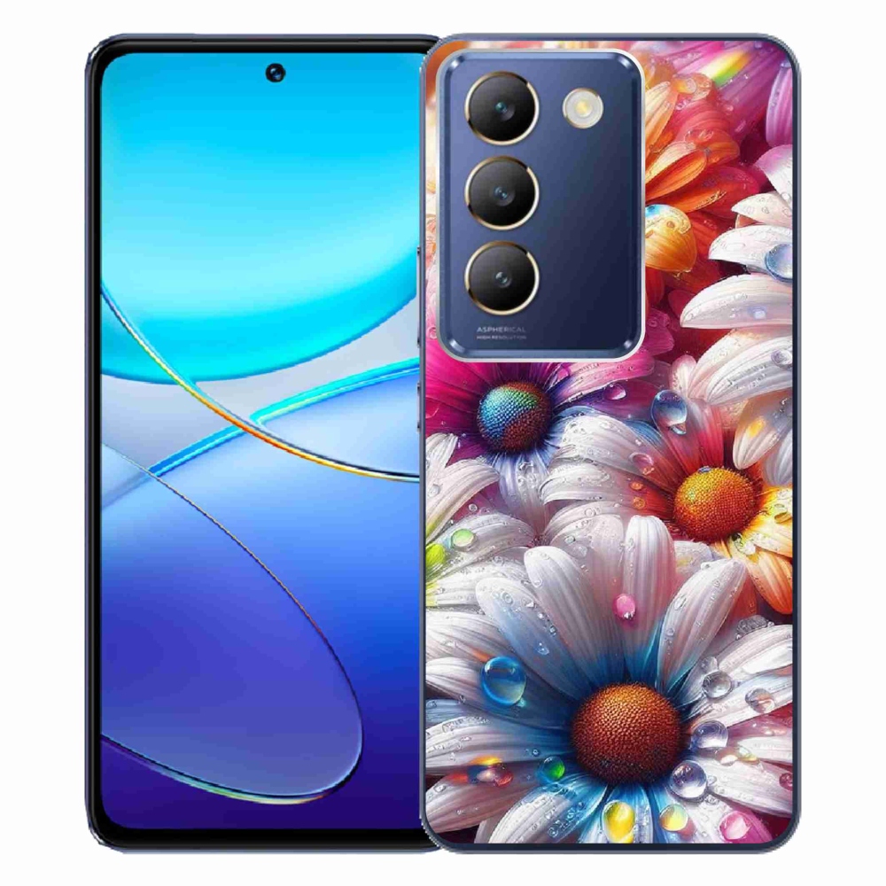 Gél borítás mmCase a Vivo V40 SE 4G/5G készülékhez - színes margaréták