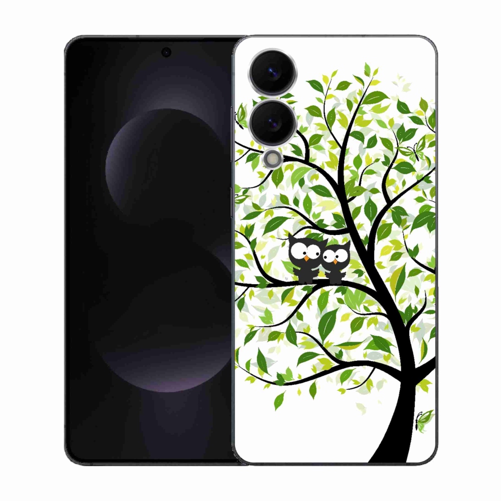 Gél borítás mmCase Samsung Galaxy S25 Edge készülékhez - baglyok a fán