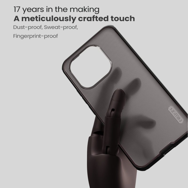 Nillkin Super Frosted PRO hátlap Xiaomi 15T számára átlátszó fekete