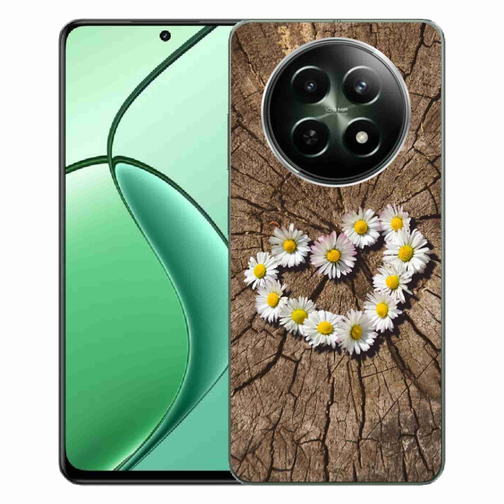 Zselés borítás mmCase a Realme 12 5G/12x 5G készülékhez - Százszorszép szív