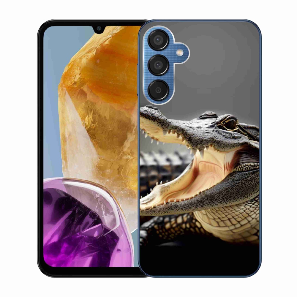 Zselés borítás mmCase Samsung Galaxy M15 5G - krokodil