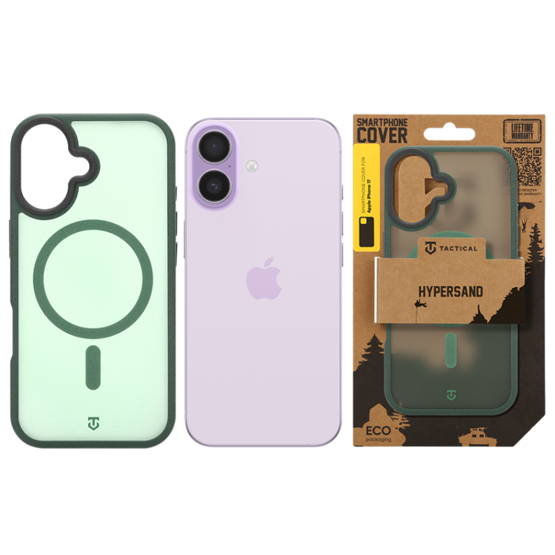 Tactical MagForce Hypersand tok az Apple iPhone 17-hez, Forest Green színben