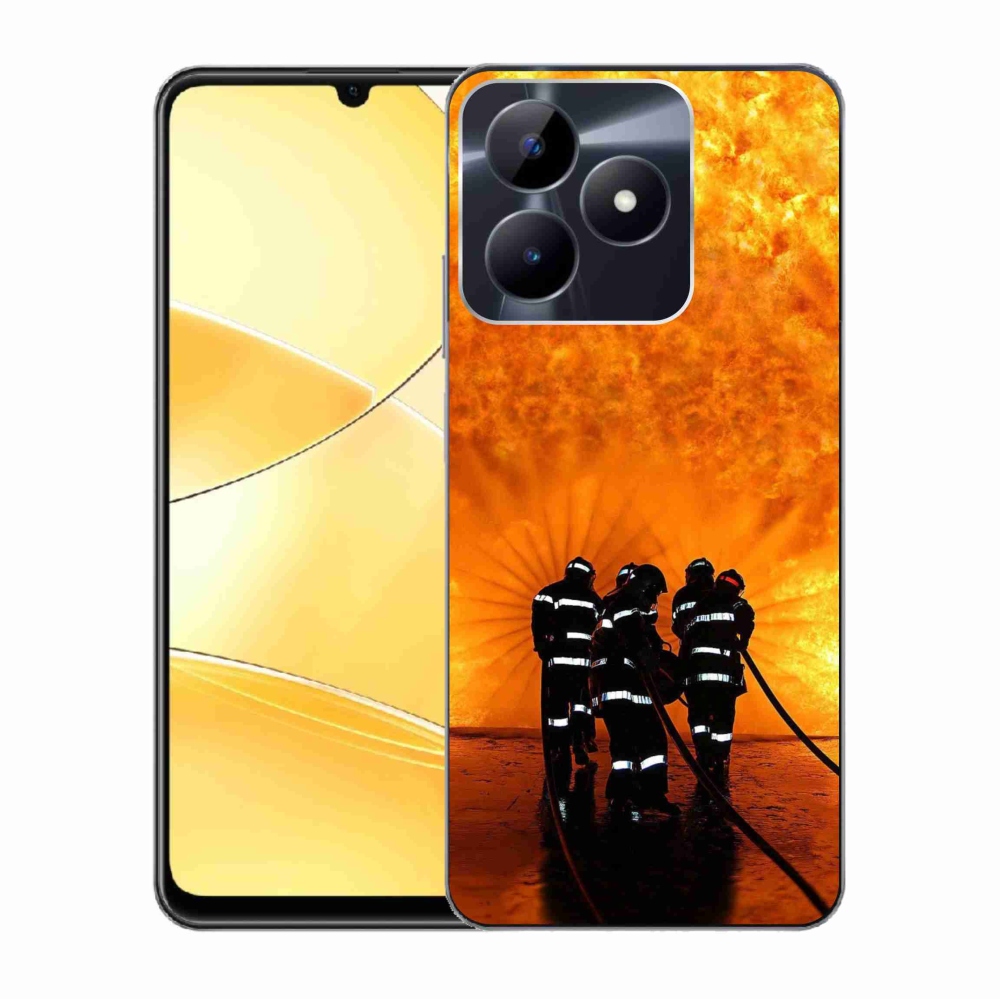 Zselés borítás mmCase a Realme C51/C53 készülékhez - tűz
