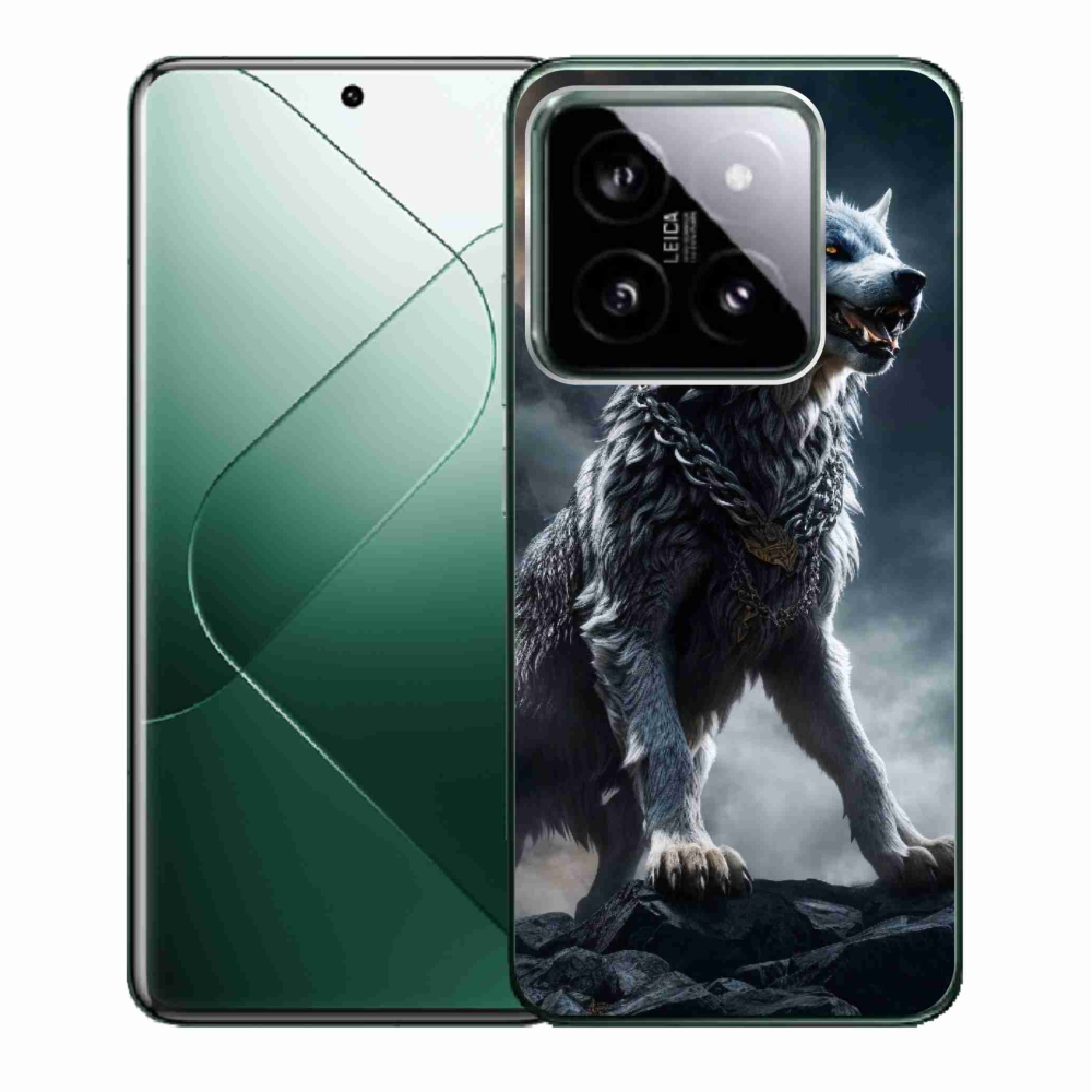 Gél borítás mmCase a Xiaomi 14 - farkas 1 számára