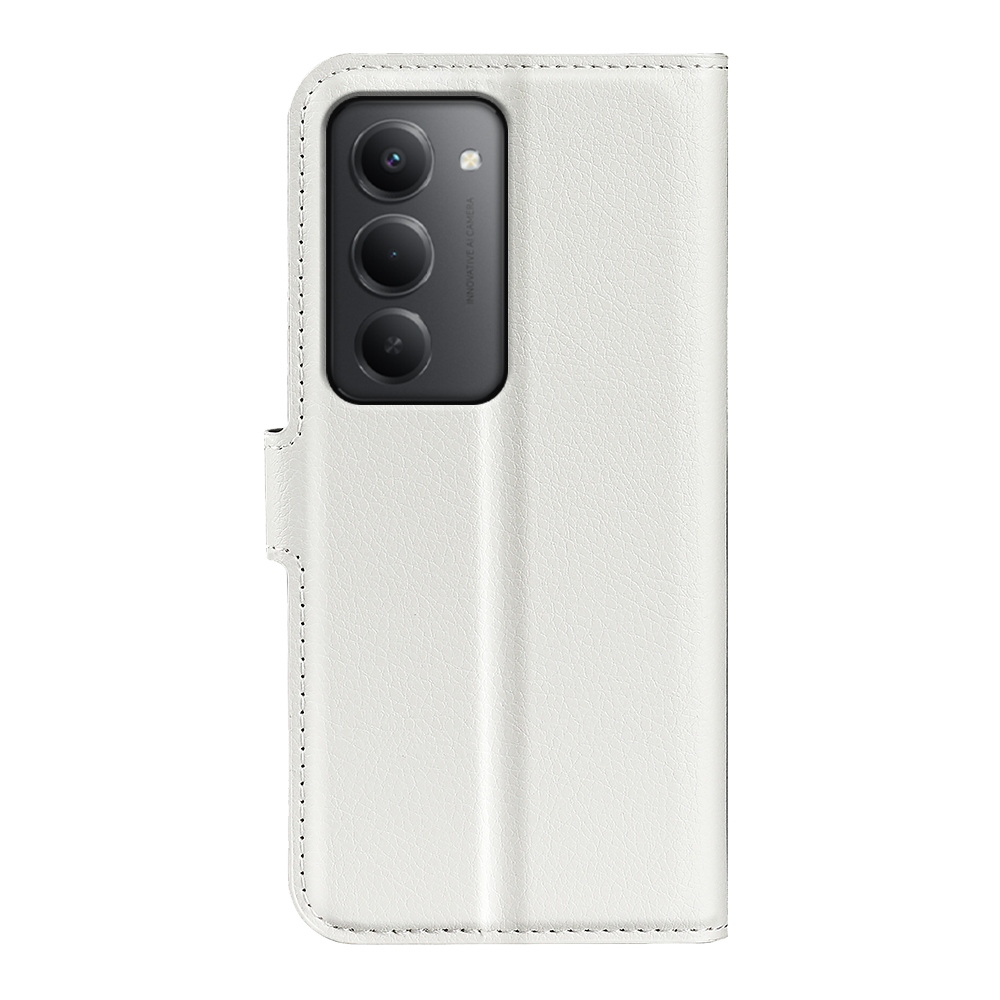 Litchi könyv tok Xiaomi Redmi 15 4G/5G (171mm) - fehér