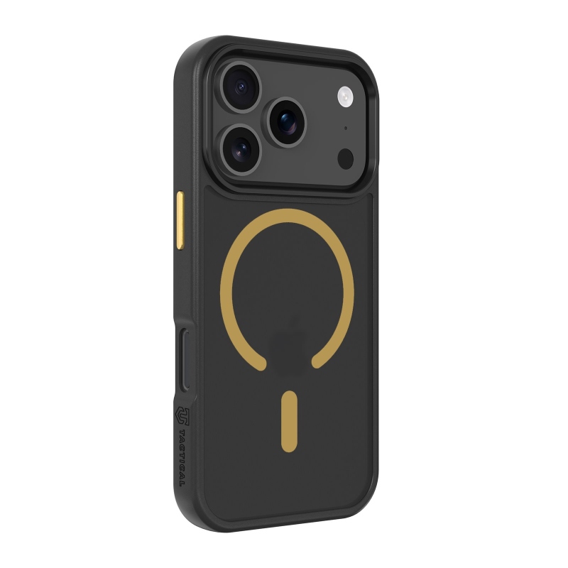 Taktikai MagForce Hyperstealth 2.0 borító iPhone 17 Pro fekete/sárga színűre