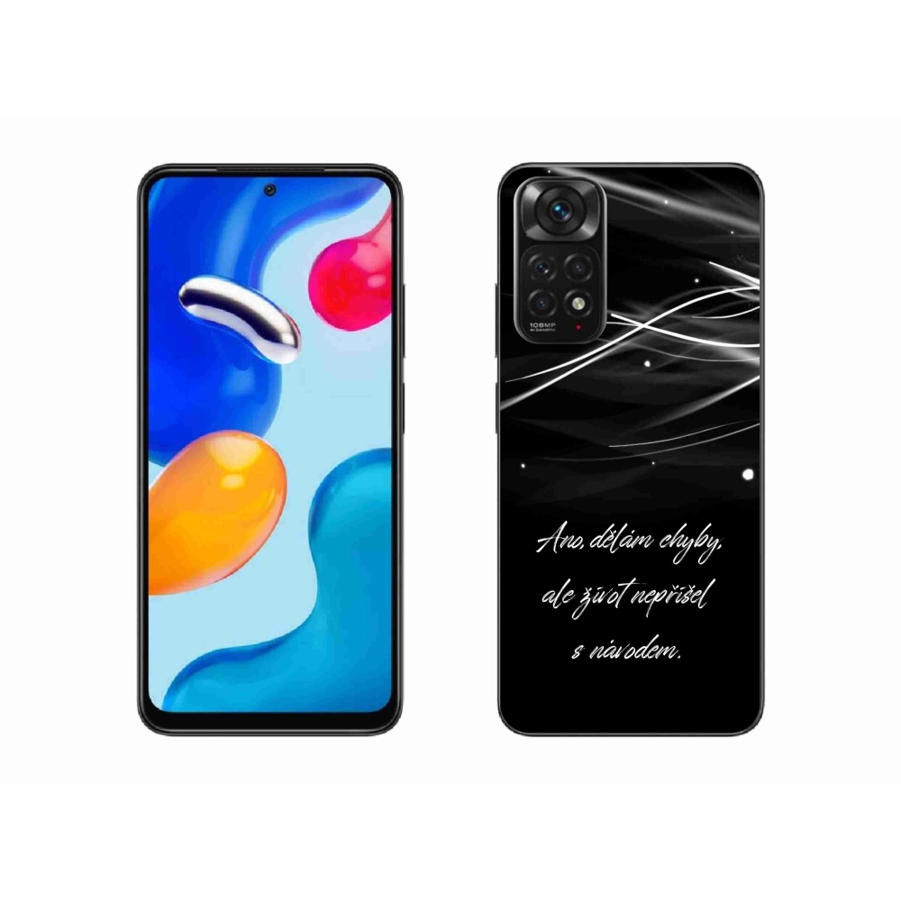 Gél borítás mmCase a Xiaomi Redmi Note 11 4G-hez - idézem fekete háttérrel