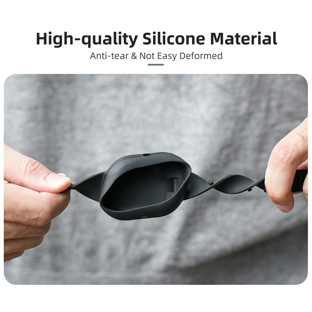 Sunnylife szilikon védőtok kézpánttal Insta360 GO Ultra készülékhez - fekete