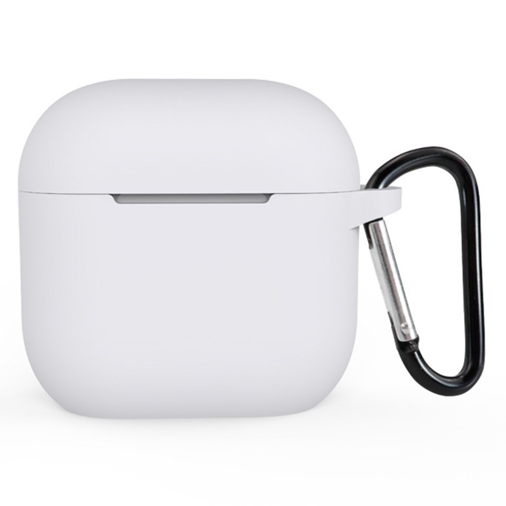 Hüvelyes szilikon tok Apple AirPods 4 készülékhez - fehér