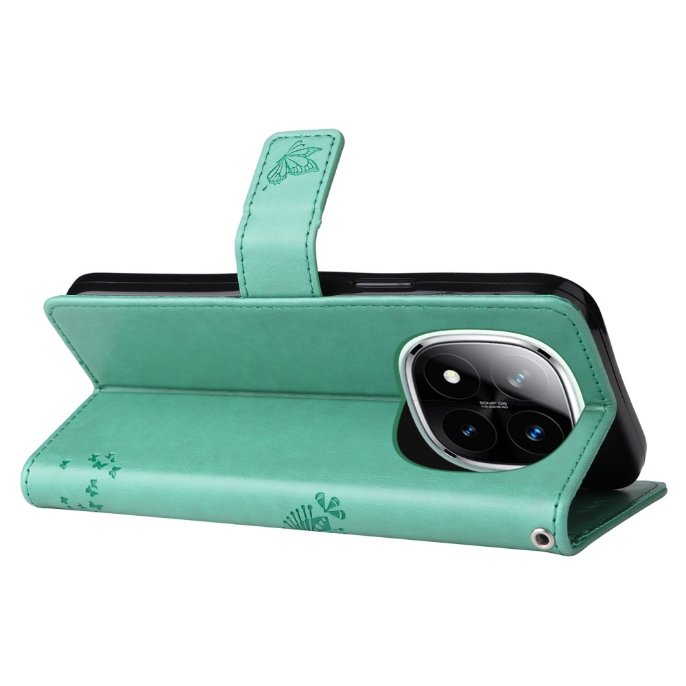 Fák könyve tok Xiaomi Redmi Note 14 Pro 5G/Poco X7 5G/Note 14 Pro+ 5G - teal színben