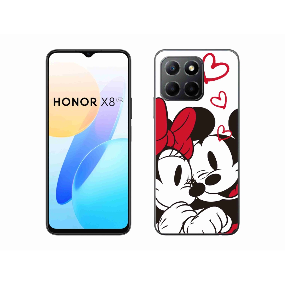 Zselés borítás mmCase a Honor X8 5G/Honor 70 Lite 5G készülékhez - minnie és mickey