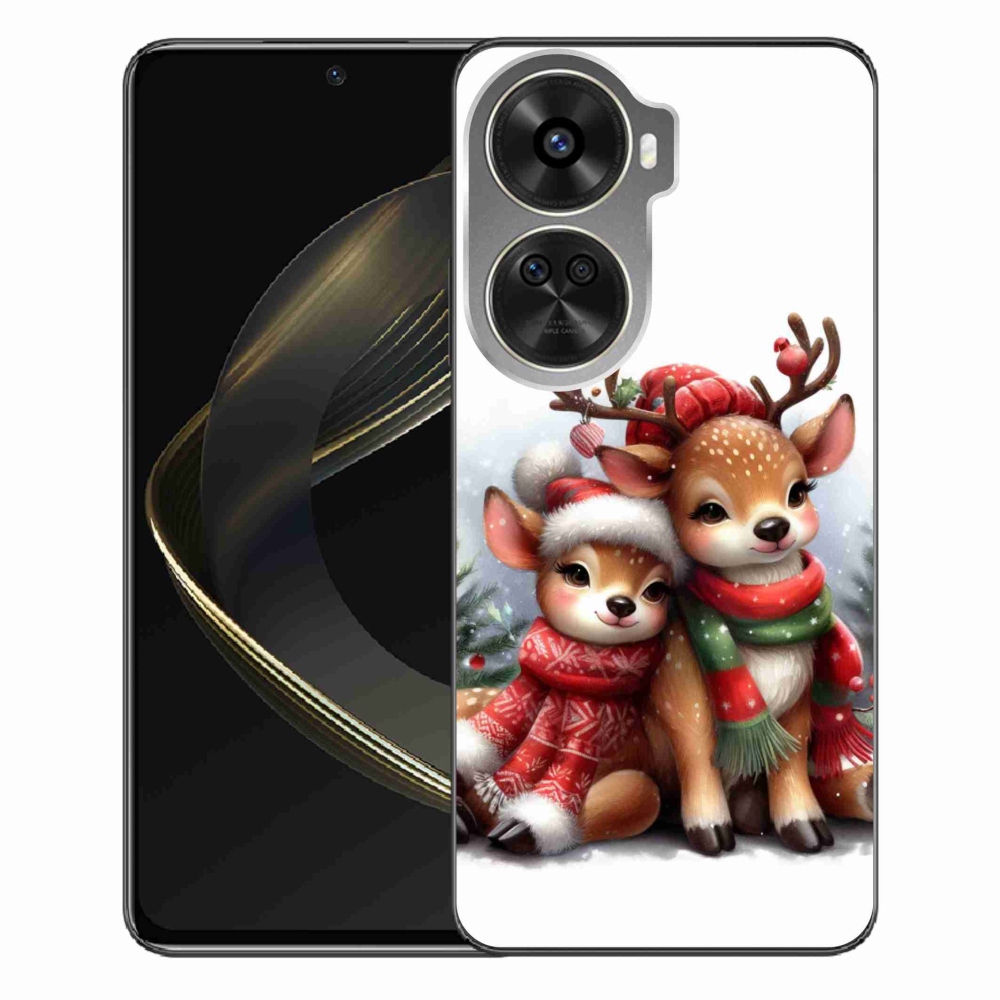 Gél borítás mmCase a Huawei Nova 12 SE számára - karácsonyi rénszarvas