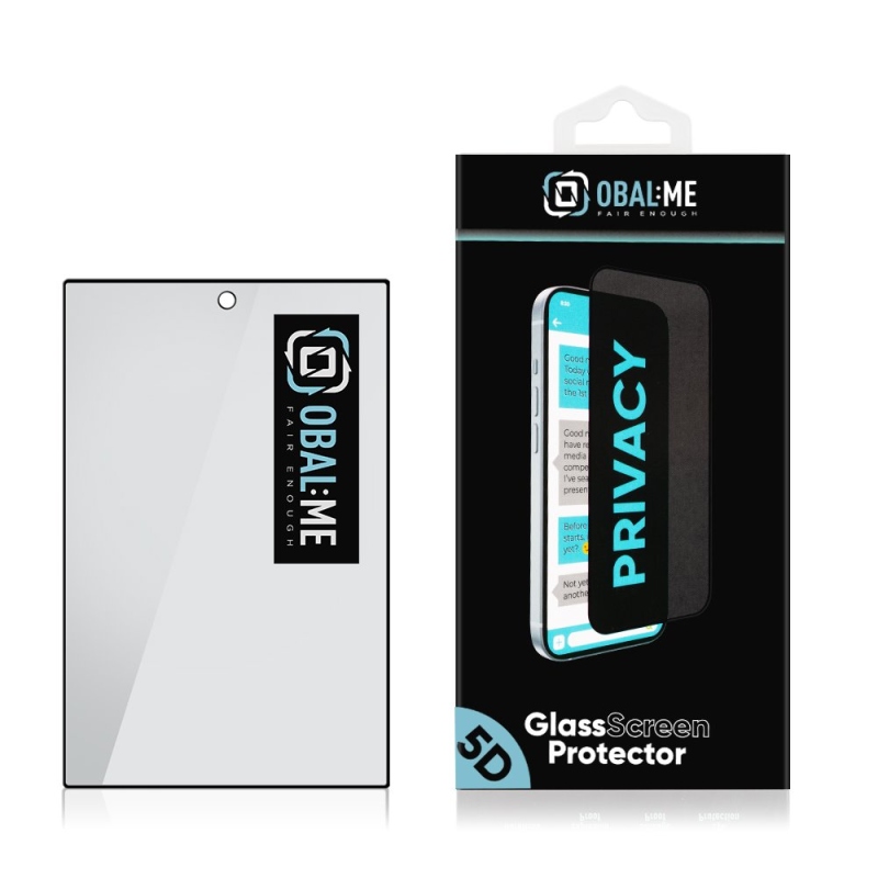 OBAL:ME Privacy 5D edzett üveg a Samsung Galaxy Z Fold 8-hoz, fekete