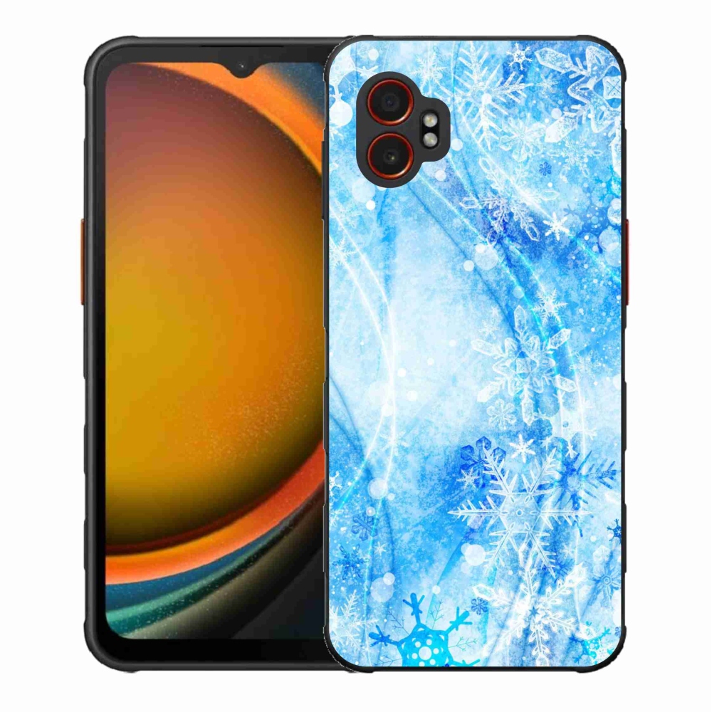 Gél borítás mmCase Samsung Galaxy Xcover 7 Pro készülékhez - hópelyhek