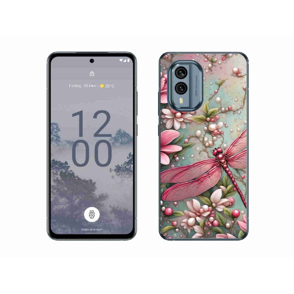 Zselés borítás mmCase a Nokia X30 5G készülékhez - szitakötő