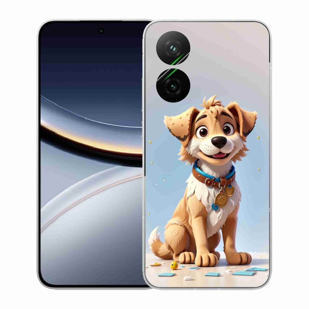 Gél borítás mmCase a Xiaomi Poco F7 5G számára - rajzfilm kiskutya