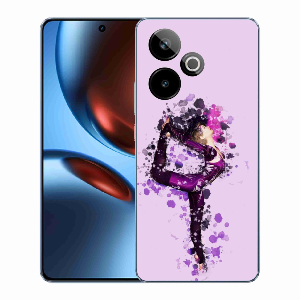 Rugalmas zselés tok mmCase képpel a Realme GT 7 5G/GT 7T 5G számára - balerina