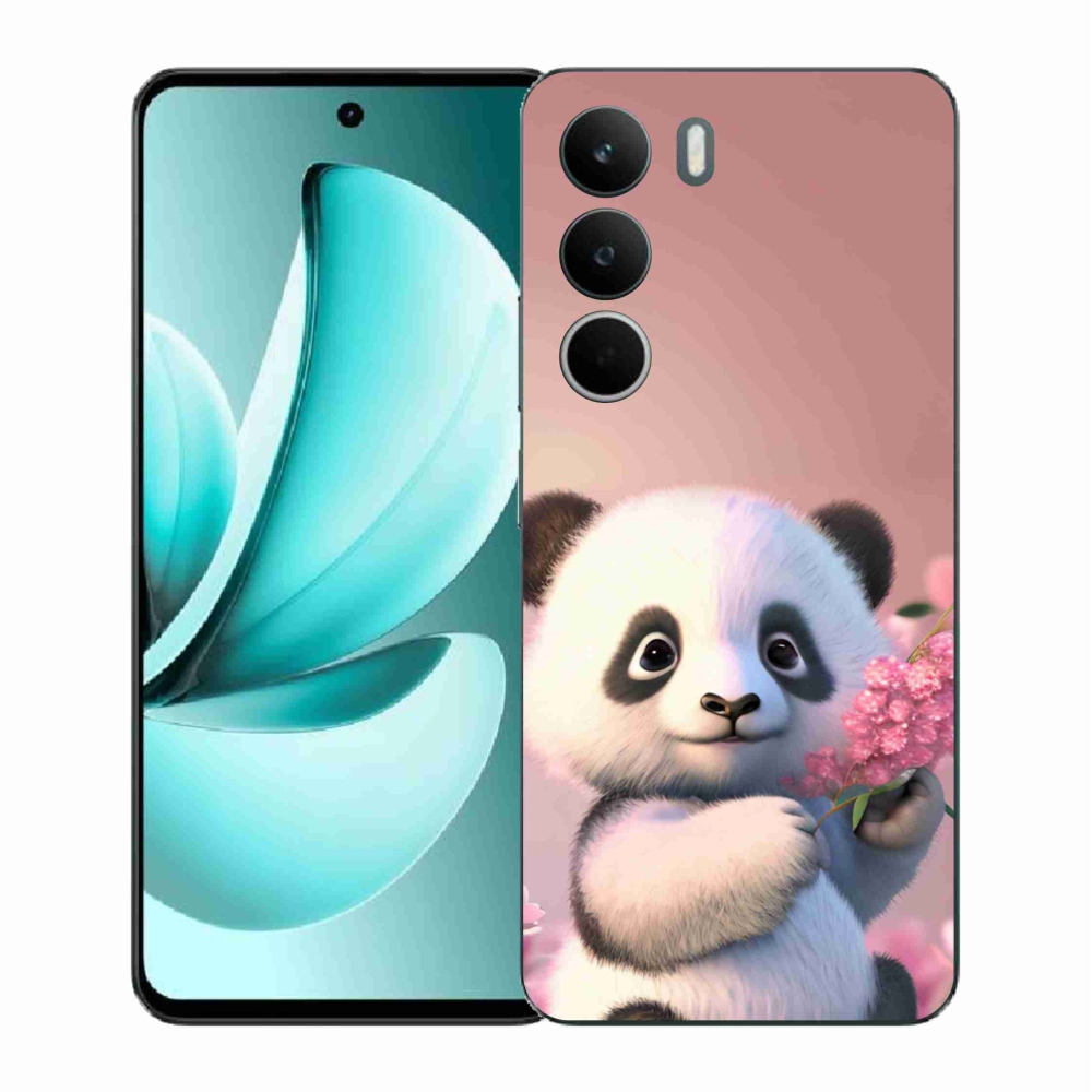 Gél borító mmCase a Realme C71 készülékhez - aranyos panda