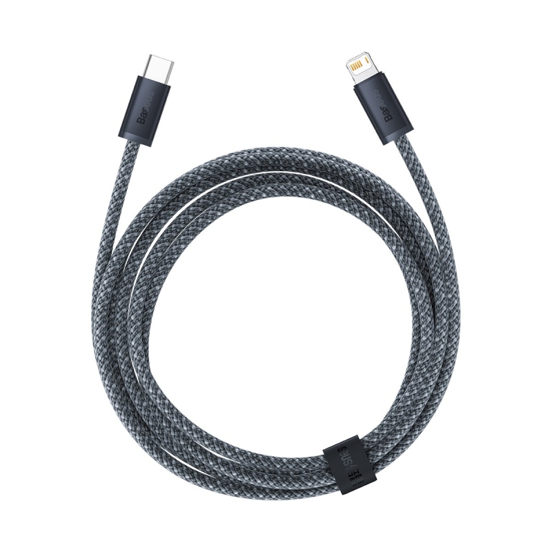 Baseus Dynamic Series Gyors töltő adatkábel USB-C - világítás 20W 2m Slate Gray szürke