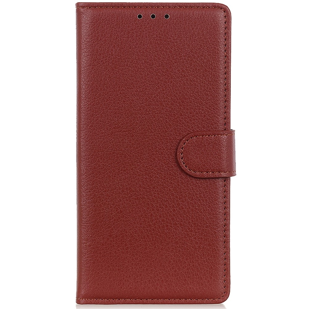 Litchie könyvtáska Honor X8b készülékhez - barna