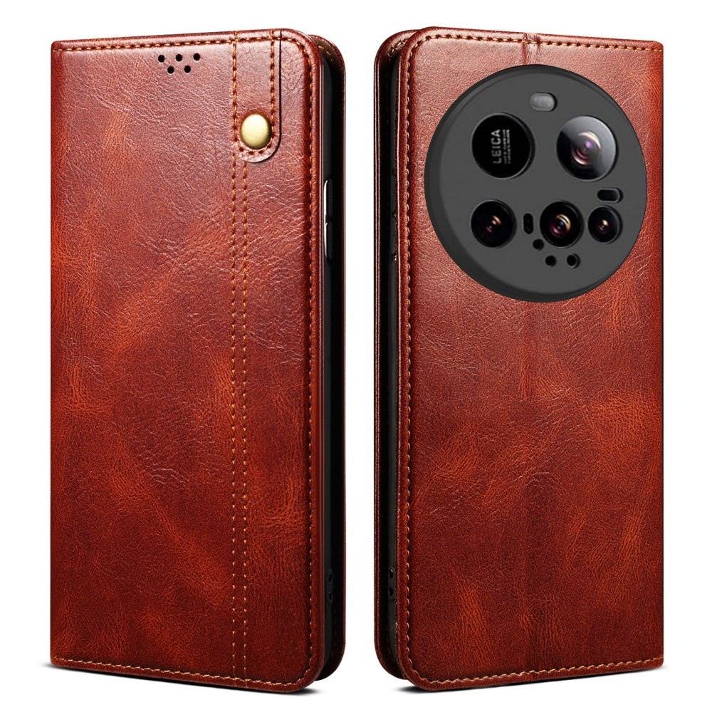 Viaszos könyvtáska Xiaomi 15 Ultra - barna