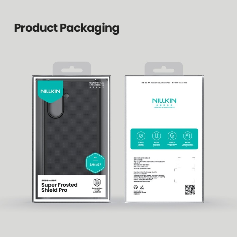 Nillkin Super Frosted PRO hátlap a Samsung Galaxy A37 készülékhez Fekete