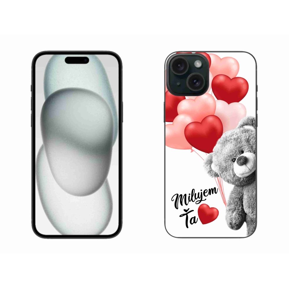 Gél tok mmCase iPhone 15 Plus készülékhez - I love you en