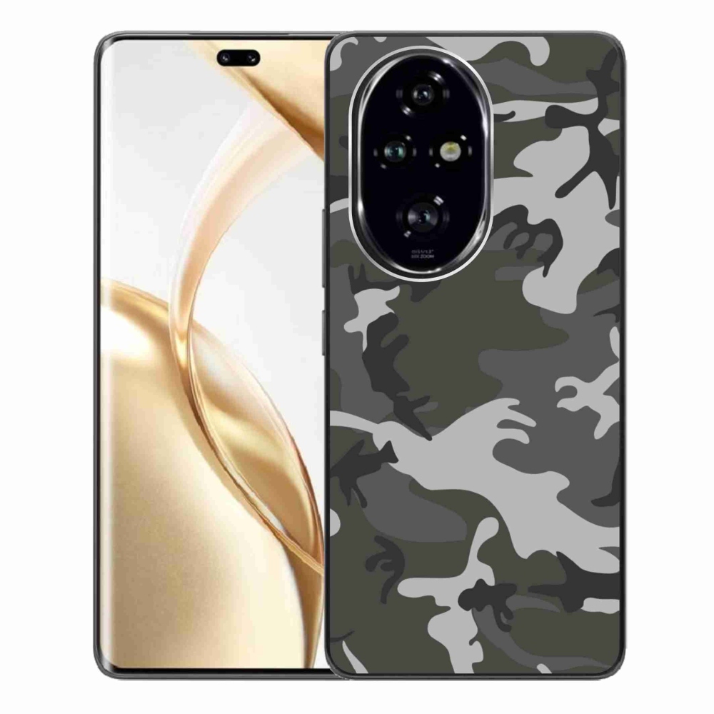 Zselés borítás mmCase a Honor 200 Pro 5G számára - álcázó minta