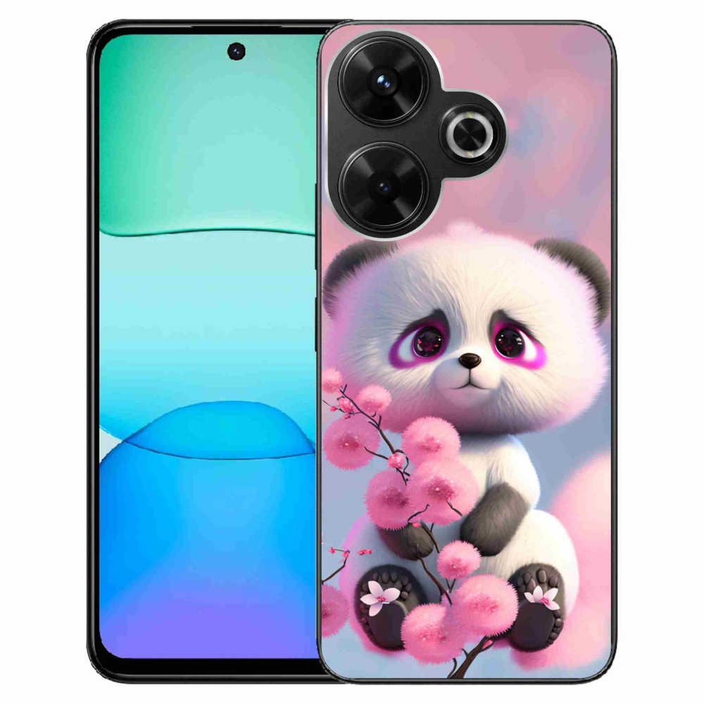 Gél borítás mmCase a Xiaomi Redmi 13 4G/Poco M6 4G - aranyos panda 1