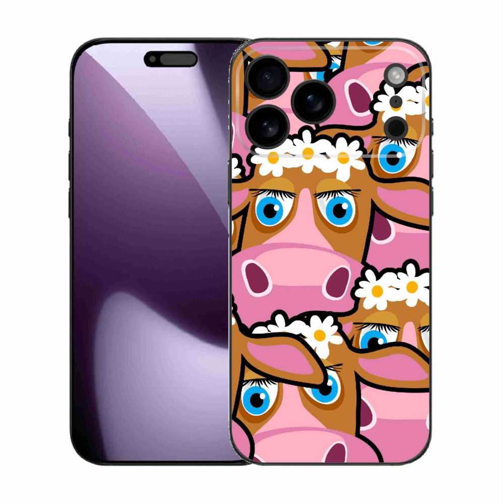 Gél borítás mmCase iPhone 17 Pro Max készülékhez - rajzfilmtehenek